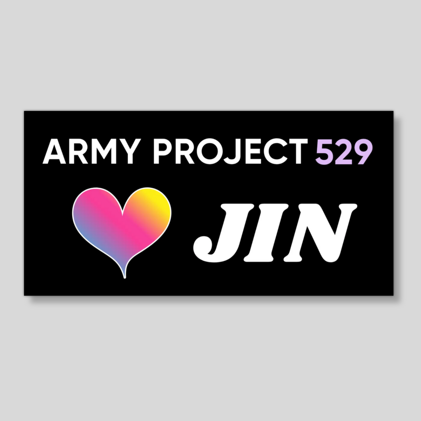 Jin Vinyl Support Banner
