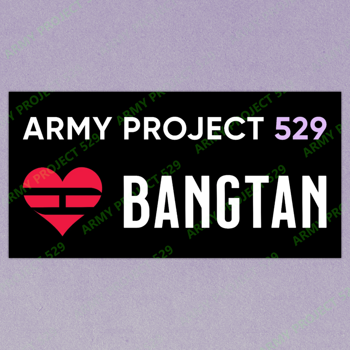 AP529 Loves Bangtan Vinyl Concert Sign