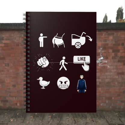 Walking Like a Duck Spiral Notebook