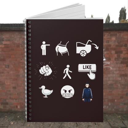 Walking Like a Duck Spiral Notebook